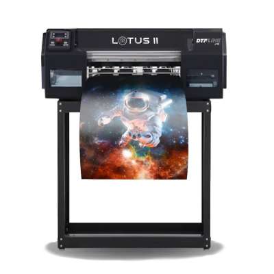 DTF LOTUS II MAX Direct-to-Film Printer (includes 13 DTF Printer with Dual Epson I1600 Printheads, Printer Stand, Embedded Roll Feeder, Roll Cutter, RIP Software, Training and Onboarding)