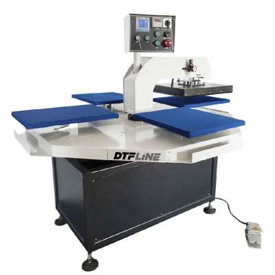 DBLDBL V4 Heat Press: High Speed, Four Station, Rotating, Automatic Pneumatic Heat Press (FOUR STATIONS, each 16 inches x 20 inches)