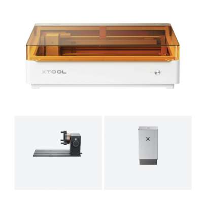 xTool M2 10W Color Craft Laser Cutter, Engraver and Printer (Deluxe Production Bundle)