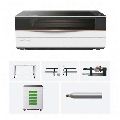 xTool P3 Professional 80W CO2 Laser Cutting and Engraving System - All-in-One Bundle