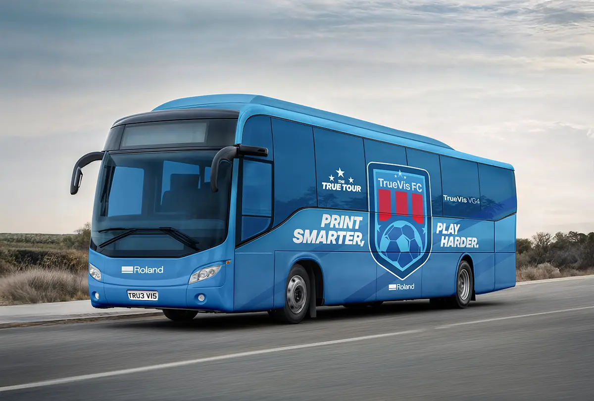 Vehicle wraps produced with the Roland TrueVIS VG4 Series
